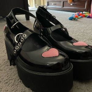 lamoda heart mary janes